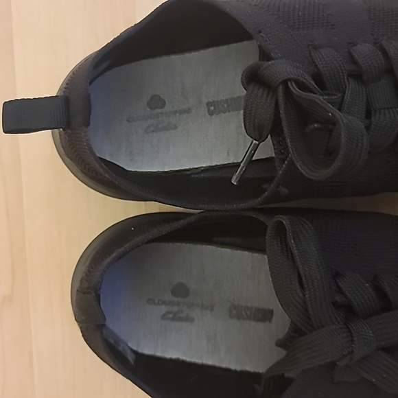 Clarks Cloudsteppers Washable Knit Sneakers Nova Glint Black/Black Size 9 - Picture 10 of 10